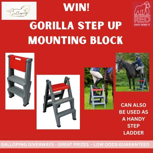 Red Gorilla Step Up Mounting Block & Step Ladder