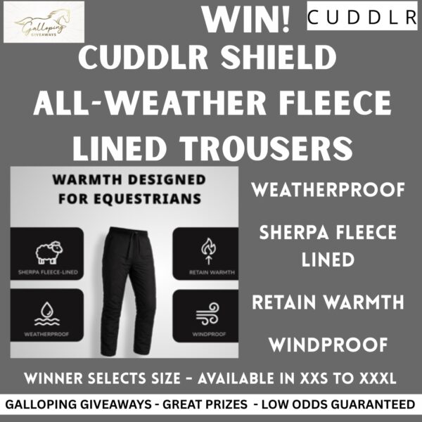 Cuddlr Shield - All-Weather Fleece Lined Trousers - Designed for Equestrians!