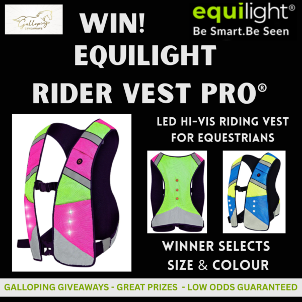 Equilight Rider Vest Pro® - LED Hi-Vis Riding Vest for Equestrians