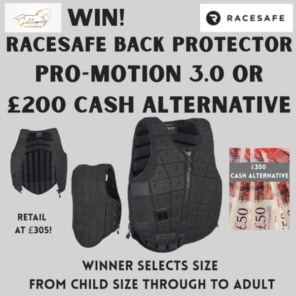 Racesafe Pro-Motion 3.0 Back Protector or £200 CASH ALTERNATIVE