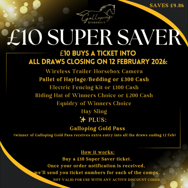 £10 SUPER SAVER - AN ENTRY IN ALL COMPS CLOSING 12 FEBRUARY 2026