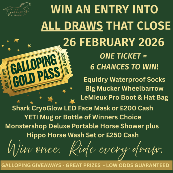 Galloping Gold Pass - 1 Ticket = 6 Chances To Win