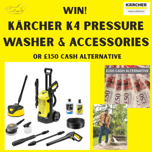 Kärcher Pressure Washer & Accessories or £150 CASH ALTERNATIVE