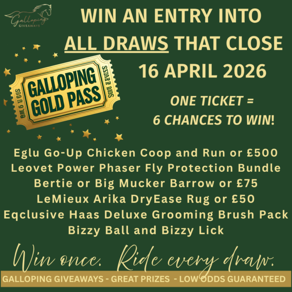 Galloping Gold Pass - 1 Ticket = 6 Chances To Win