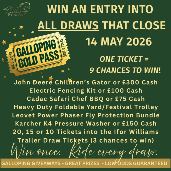 Galloping Gold Pass - 1 Ticket = 9 Chances To Win
