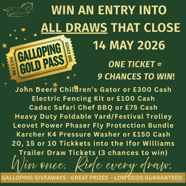 Galloping Gold Pass - 1 Ticket = 9 Chances To Win