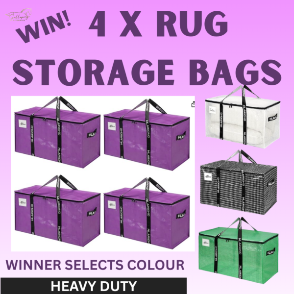 4 x Heavy Duty Rug Storage Bags