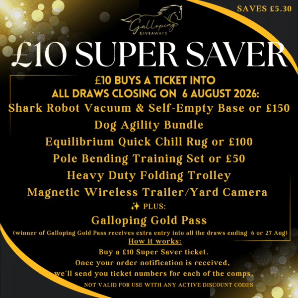 £10 SUPER SAVER - An entry into all comps closing 6 August