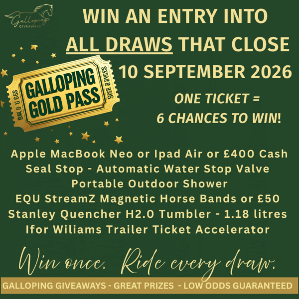 Galloping Gold Pass - 1 Ticket = 6 Chances To Win
