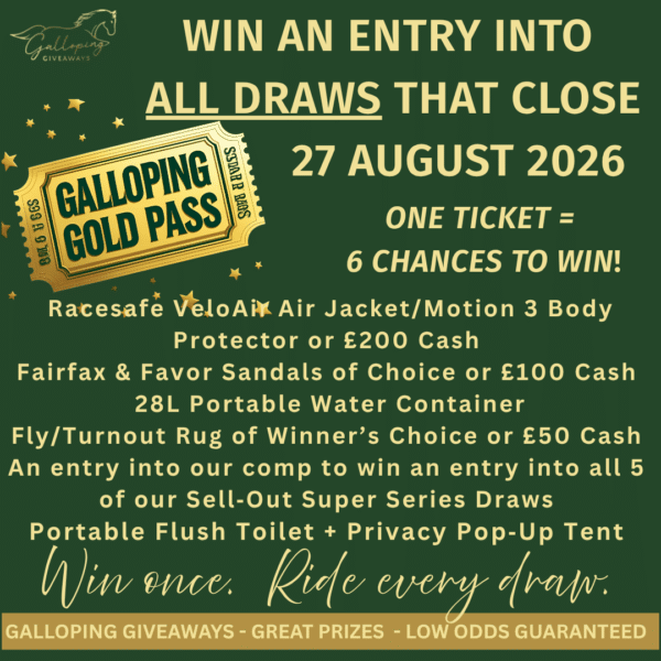 Galloping Gold Pass - 1 Ticket = 6 Chances To Win