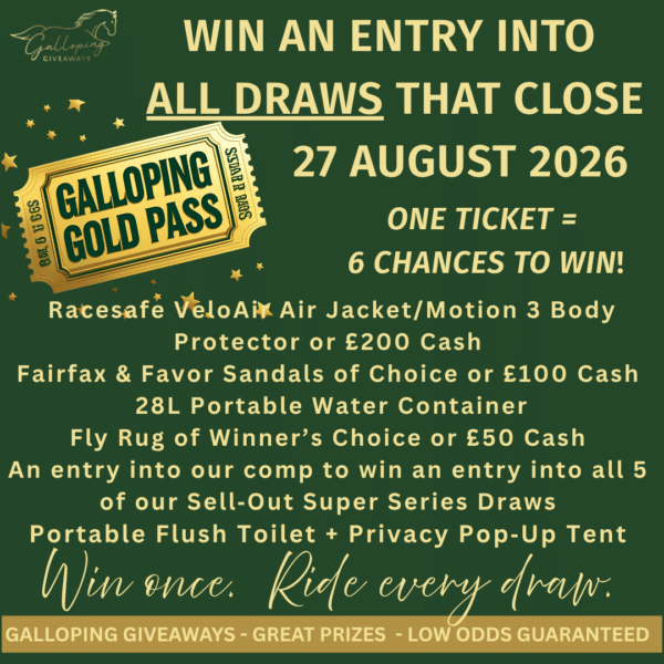 Galloping Gold Pass - 1 Ticket = 6 Chances To Win