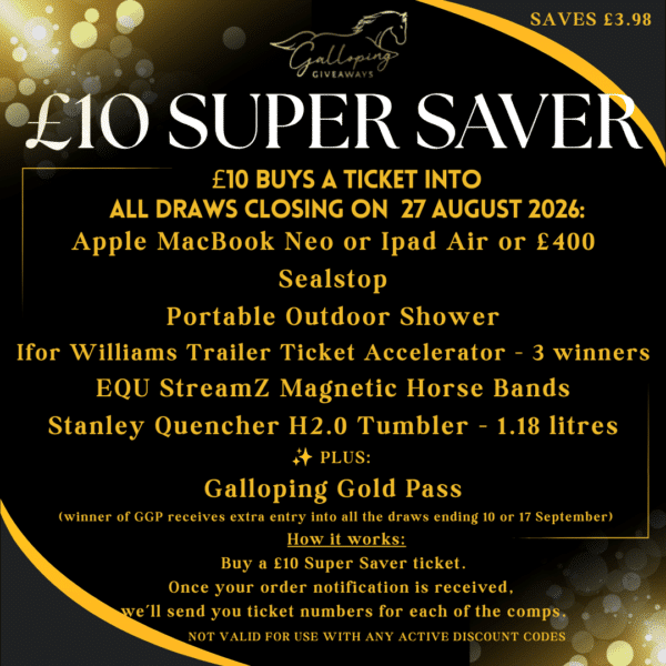 £10 SUPER SAVER - An entry into all comps closing 10 September