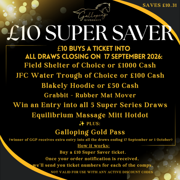 £10 SUPER SAVER - An entry into all comps closing 17 September - SAVES £10.31!!!!