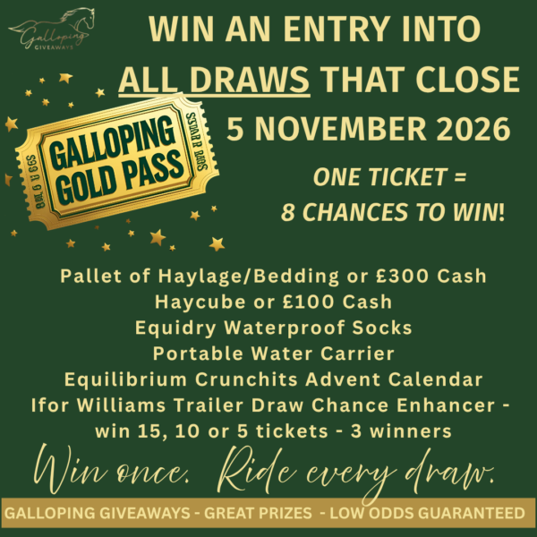 Galloping Gold Pass - 1 Ticket = 8 Chances To Win