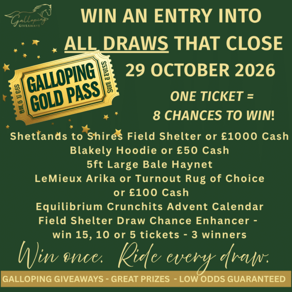 Galloping Gold Pass - 1 Ticket = 8 Chances To Win