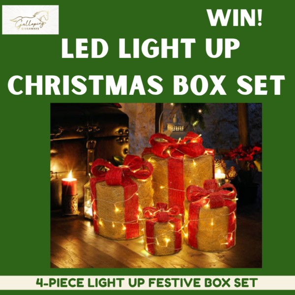 🎄LED Light-Up Christmas Present Box Set 🎁