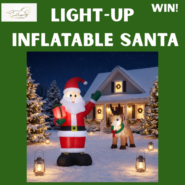Light-Up Inflatable Santa